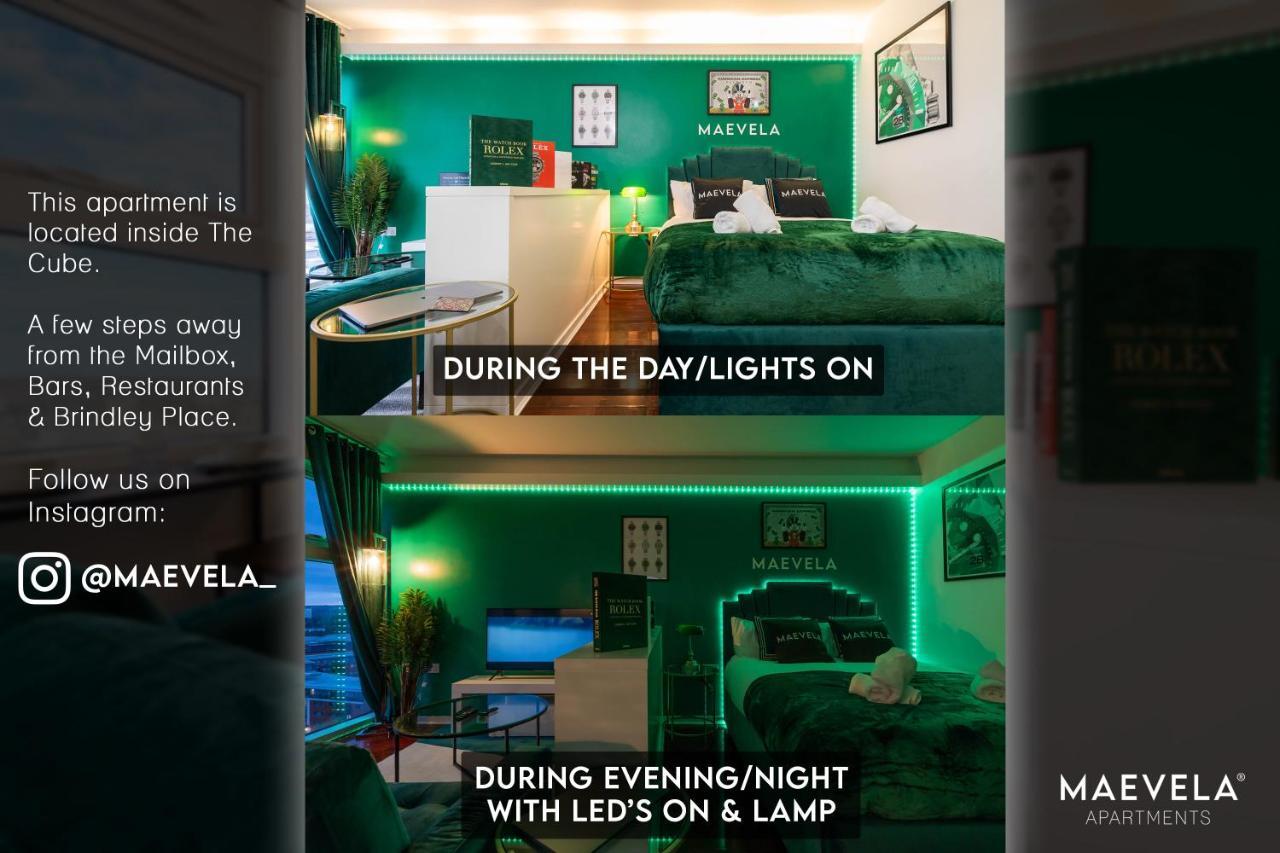Maevela Apartments - Top Floor Rolex Themed Studio Apt Inside The Cube, Mailbox - Free Netflix & Wifi Birmingham Luaran gambar